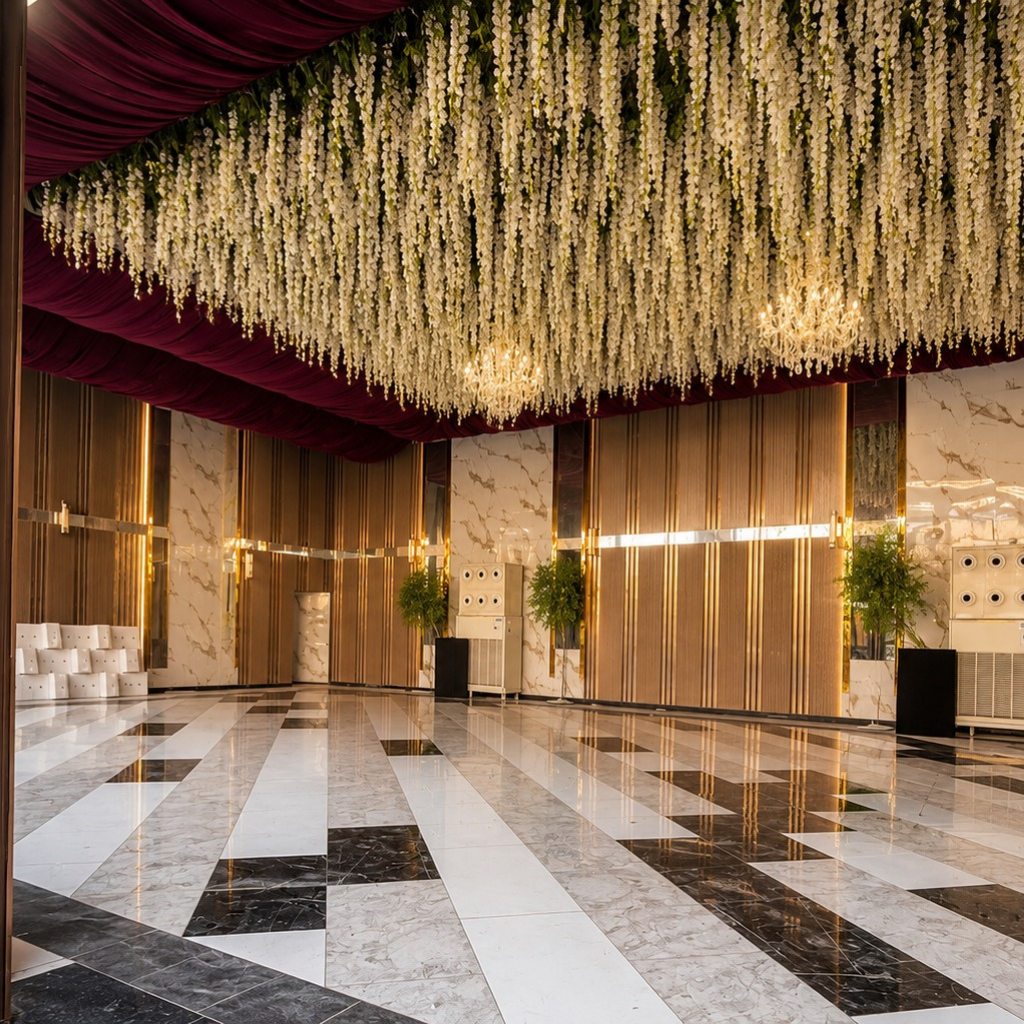 Luxury birthday party venues near me setup at Grand Mantram Resort Gurgaon with elegant décor and banquet hall