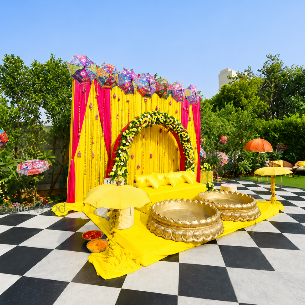 Luxury pool hotel near me area at Grand Mantram Resort Gurgaon for weddings, staycations and poolside celebrations.