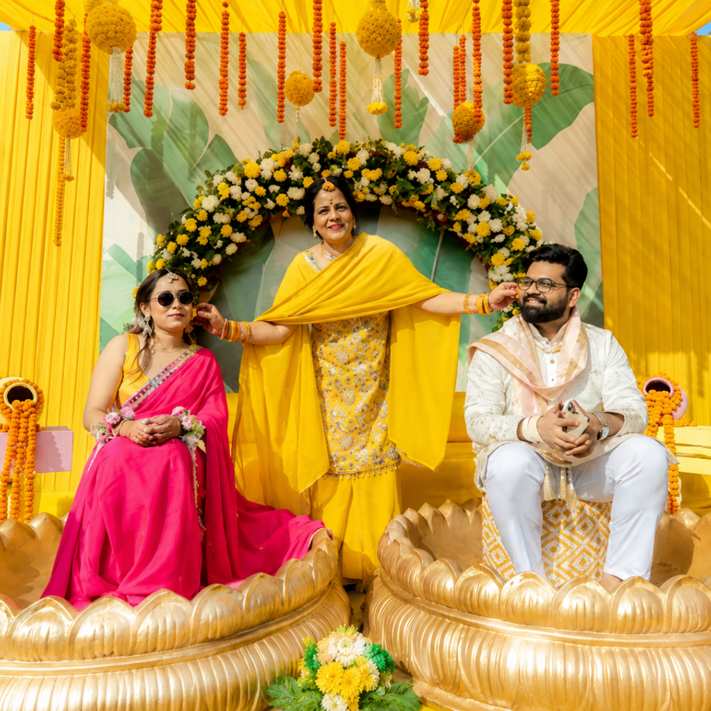 Luxury wedding venues near me in Gurgaon at Grand Mantram Resort with elegant wedding setup and banquet hall.