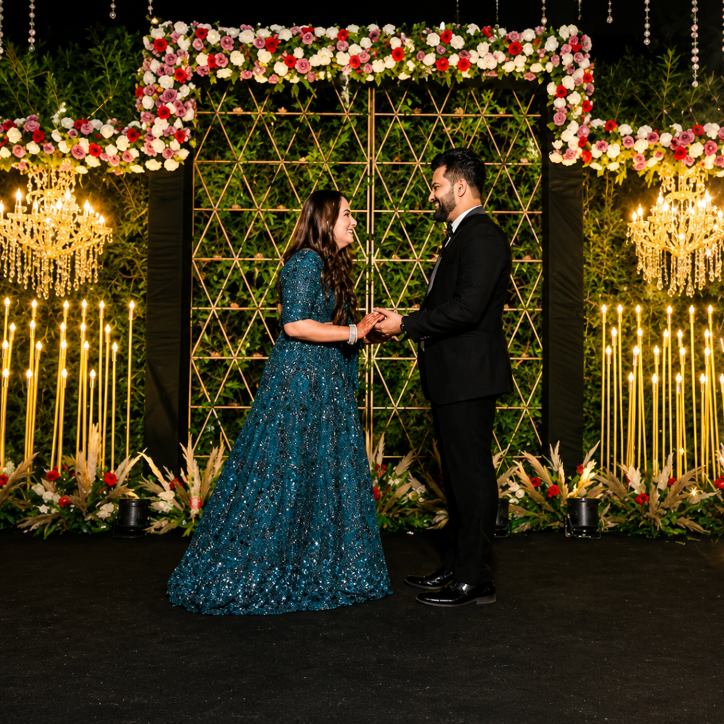Luxury function hall near me at Grand Mantram Resort Gurgaon with modern interiors and grand celebration setup
