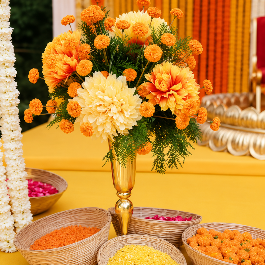 Luxury hotels with swimming pools near me wedding celebration setup at Grand Mantram Resort Gurgaon