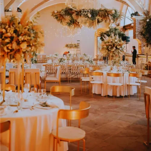 Royal banquet hall décor showcasing special services at Grand Mantram Resort in Gurgaon